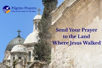 Prayer request delivered to biblical sites in Jerusalem