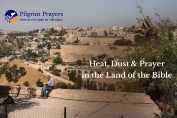 Jerusalem stone streets glowing under the summer sun, symbolizing prayer and spiritual endurance in dry seasons.