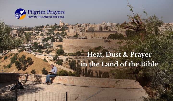 Jerusalem stone streets glowing under the summer sun, symbolizing prayer and spiritual endurance in dry seasons.