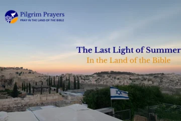 Jerusalem sunset signaling the last light of summer and a season of spiritual reflection