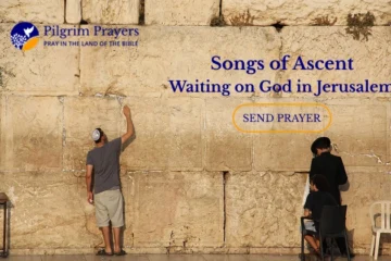 Pilgrims praying at the Western Wall in Jerusalem, Songs of Ascent devotion
