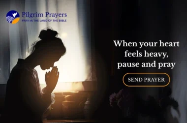 Person in quiet prayer seeking peace during anxiety and emotional stress