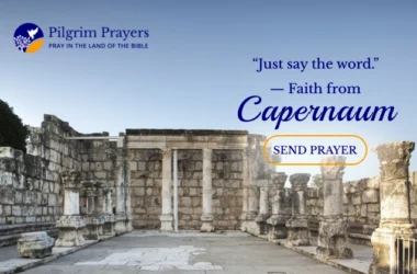 Ancient synagogue ruins in Capernaum connected to the biblical story of the centurion’s faith in Luke 7