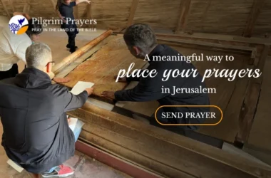 Online prayer request being delivered to Jerusalem through Pilgrim Prayers