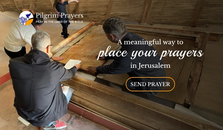 Online prayer request being delivered to Jerusalem through Pilgrim Prayers