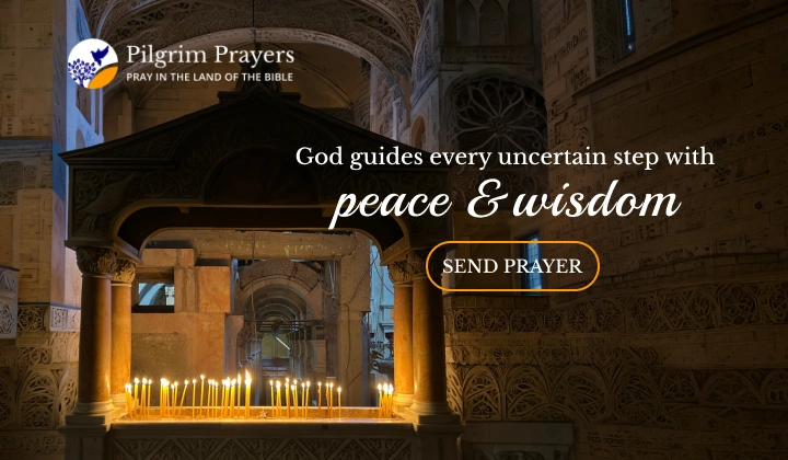 Person praying quietly for guidance and clarity during a difficult season